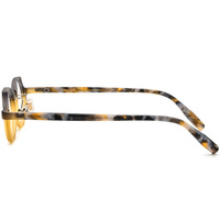 Nouvelle monture de lunettes œil-de-chat multicolore 19280, faite à la main en acétate, style classique pour hommes et femmes, finition mate, pour myopie