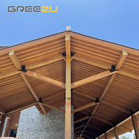 Cross Laminated Bamboo Timber House Large Structural Bamboo Wood Frames Green Houses with Durable Wooden Beams Detachable