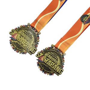 Vente en gros de médailles et trophées sportifs en alliage de zinc à prix abordable pour le volley-ball de plage, le basketball et les championnats sportifs - Product Image 4