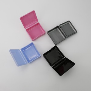 Estuche portátil para dentaduras postizas LK-411, caja de almacenamiento cuadrada de plástico para cuidado bucal de adultos - Product Image 3