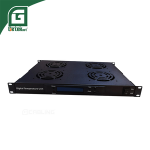 Geteknet 4 người hâm mộ 100-231V AC làm mát máy chủ <span class=keywords><strong>Rack</strong></span> núi Top Roof Mạng Tủ núi 1U Khay Quạt cho mạng tủ - Product Image 2