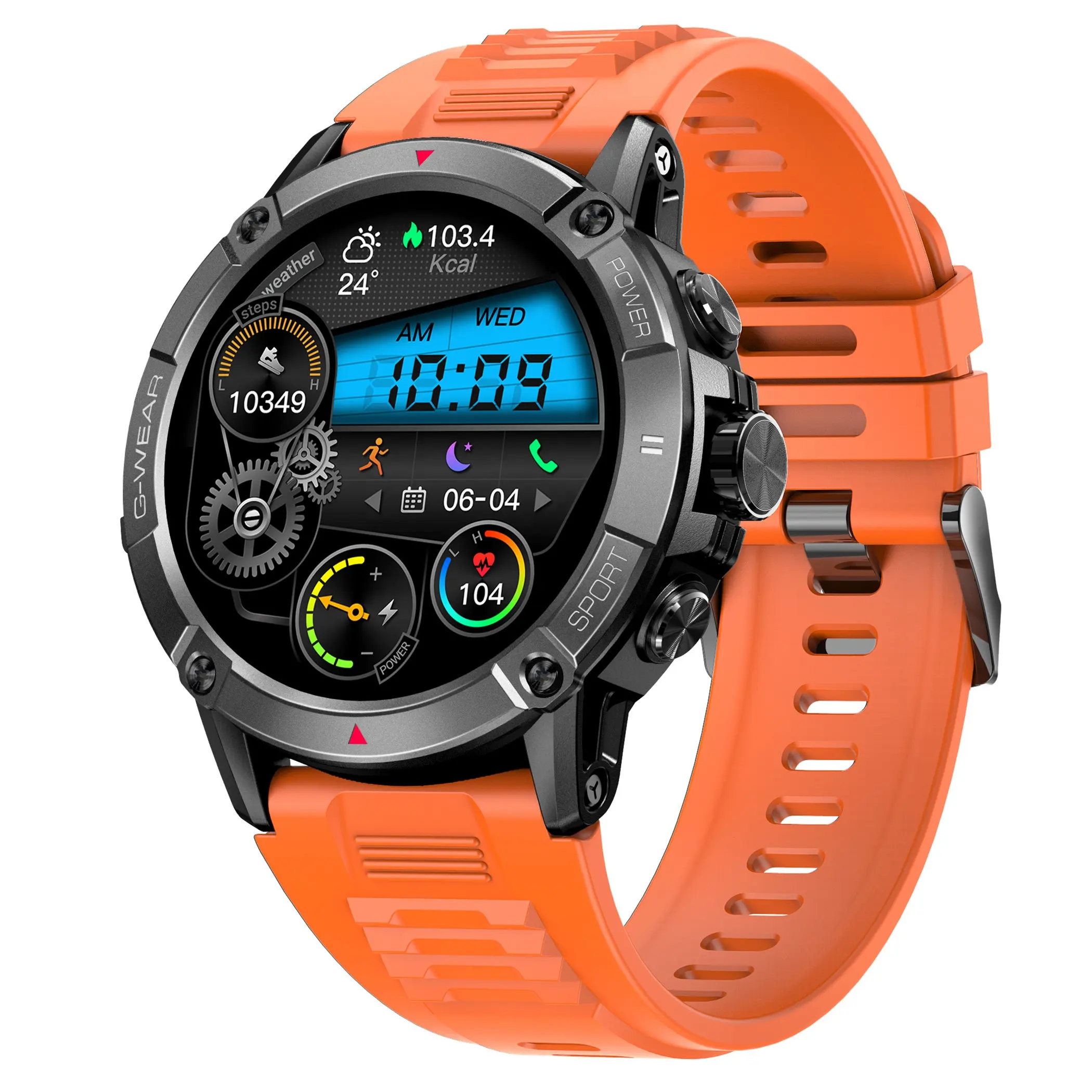 Nuovo Smartwatch di lusso NX8 Outdoor BT Call Mens multifunzione Sport Smart Watch