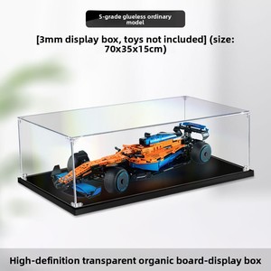 Caja de Acrílico para Exhibición de Figuras de Acción <span class=keywords><strong>McLaren</strong></span> F1 Formula Racing 42141, a Prueba de Polvo, Apilable, Diseño de Dibujos Animados - Product Image 3