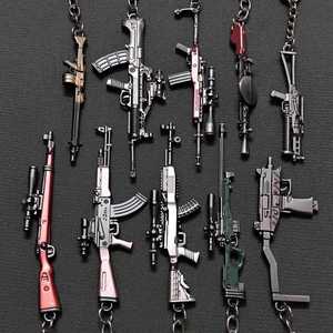 อุปกรณ์ต่อพ่วงรูปการ์ตูนรูปนกอินทรีทะเลทราย AK47สุดสร้างสรรค์พวงกุญแจโลหะผสมพร้อมจี้ขนาดเล็ก6ซม. - Product Image 1