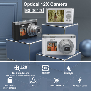 กล้องดิจิตอลออปติคอลขนาดพกพาแบบวินเทจพร้อมหน้าจอคู่ ถ่ายวิดีโอ 4K สำหรับคู่หูการเดินทางที่ดีที่สุดของคุณ กล้องพกพาแบบวินเทจขนาดกะทัดรัด - Product Image 4