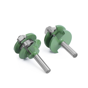 Fraise à 2 dents en carbure, longueur de coupe 80 mm, pour machines-outils de travail du bois, portes d'armoires et cadres - Product Image 1