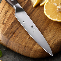 Set Pisau Dapur Chef XINZUO Berkualitas Tinggi dari Baja Anti Karat Jerman 1.4116 dengan Gagang Kayu Sandal