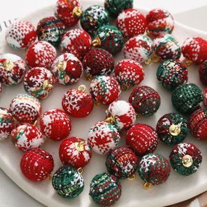 Produits Tendance 2026 : Pendentif <span class=keywords><strong>Boule</strong></span> <span class=keywords><strong>en</strong></span> Alliage Recouvert de <span class=keywords><strong>Tissu</strong></span> pour Bricolage, Accessoires de Boucles d'Oreilles, Décorations de Noël et de Fêtes - Product Image 1