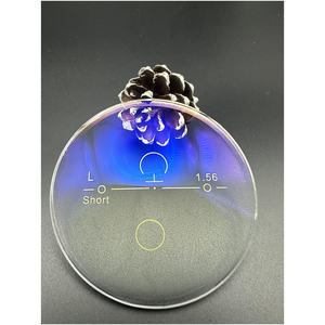 Danyang 1,56 Revestimiento HMC verde progresivo 12 + 2MM Lente transparente Azul CR39 Material Recubrimiento EMI Gafas de corrección de miopía - Product Image 5