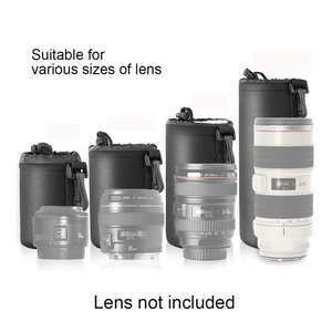 LIVRAISON RAPIDE Deluxe Camera Lens Bag <span class=keywords><strong>Pochette</strong></span> étanche pour Dslr <span class=keywords><strong>Nikon</strong></span> Black Camera Lens Pouch - Product Image 2