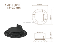 Support de poutre réglable en plastique PP robuste pour terrasse en bois composite WPC, résistant aux UV, prix d'usine