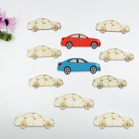 Cortes de Madera sin Acabado en Forma de Coche, Rodajas de Madera en Blanco con Forma de Coche para Pintar DIY, Adornos de Madera para Graffiti, Manualidades Hechas a Mano para Niños, Fiesta