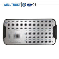 Fabricant chinois de kits d'instruments chirurgicaux orthopédiques vétérinaires, boîte de stérilisation, 1.5/2.0/2.4/2.7/3.5, étui pour vis d'implant
