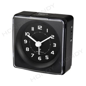 CE <span class=keywords><strong>ROHS</strong></span> Tùy Chỉnh Vuông Đài Phát Thanh Kiểm Soát Đồng Hồ Báo Thức Nhỏ Nhỏ Bỏ Túi Kích Thước Du Lịch Đồng Hồ Báo Thức - Product Image 4
