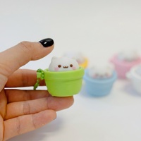 YIDA Jouet anti-stress imprimé en 3D, bouton-cliqueur animal mignon, pendentif porte-clés décompression, fabriqué en Chine