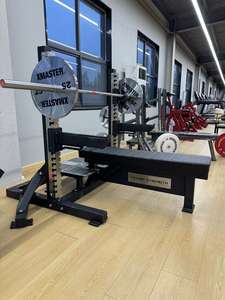 Equipo de fitness multifuncional, uso en gimnasio, prensa inclinada de diseño personalizado con <span class=keywords><strong>barra</strong></span> de seguridad y máquina de gimnasio estable en el sótano - Product Image 6
