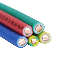 Câble en cuivre isolé XLPE rigide pour mise à la terre, usage industriel, construction, voie ferrée, centrale électrique NH-BV 1*6 450V/750V résistant à la chaleur