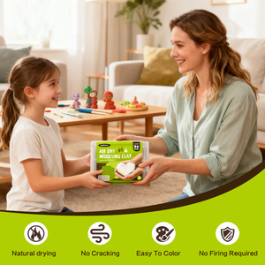 Kit de Arcilla para Modelar de 500g, Arcilla de Secado al Aire para Adultos, Arcilla para Cerámica Hecha a Mano, Arcilla Educativa No Tóxica para Niños, Set de Arcilla de Secado al Aire - Product Image 5