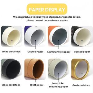 Chất lượng cao tùy chỉnh in logo mỹ phẩm xi lanh Hộp ống cho Nước Hoa Quà Tặng nến bao bì giấy các tông - Product Image 4