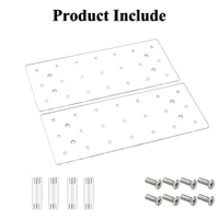 Support à double couche en acrylique transparent multi-prises pour cake pops, idéal pour table de desserts, présentation de friandises de fête, et support de présentation de sucettes en acrylique