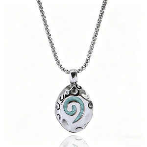 Yunnique-collar con colgante de acero inoxidable de World Of Warcraft, diseño geométrico temático, joyería de regalo unisex - Product Image 4