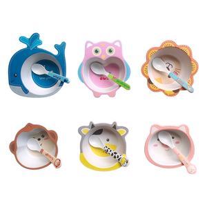 Offres Spéciales réutilisable mignon dessin animé fibre de <span class=keywords><strong>bambou</strong></span> enfants bol de nourriture cuillère ensemble ménage <span class=keywords><strong>bébé</strong></span> <span class=keywords><strong>repas</strong></span> bol <span class=keywords><strong>bambou</strong></span> enfants ensemble de vaisselle - Product Image 4