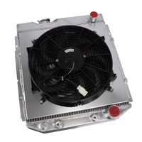 Radiateur en aluminium complet avec cache-ventilateur pour Ford Falcon Sedan Delivery Mustang / Mercury Comet 1963-1966