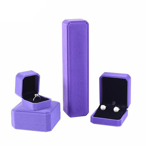 High-grade Jewelry Box <strong>Vintage</strong> Velvet Ring Necklace Pendant Packaging Portable Jewelry Display <strong>Boxes</strong> - Product Image 3