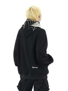 Custom 420 Gsm Designer Women's <b>Y2K</b> Spider <b>Hoodie</b> Full Face Zip-up Casual Winter Clothes with Hooded Collar and Front Logo - Product Image 3