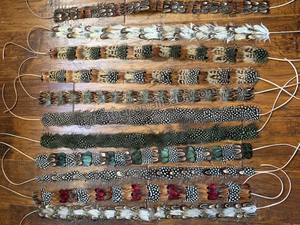 Cinta Decorativa para Coser, Flecos de Plumas Naturales de Gallo, Banda para Sombrero, para Hombres y Mujeres, Sombrero de Vaquero, Fedora, Disfraz, Accesorio para el Cabello - Product Image 2