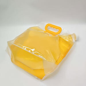 Bolsa de plástico transparente de 5 litros con boquilla, resellable, portátil, tipo bolso, para bebidas, jugos, café, ensaladas. - Product Image 4