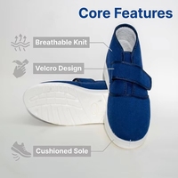 Chaussures de travail chaudes d'hiver antistatiques, à tige haute, doublées de polaire, semelle souple SPU, sans poussière, pour l'industrie alimentaire
