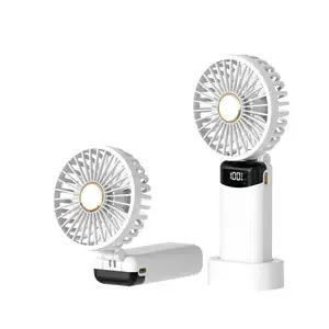 전문 현대 스타일 비용 효과적인 휴대용 LED 디지털 휴대용 접이식 팬 조건 ABS 플라스틱/pp New