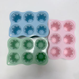 ชุดเครื่องมือทำไอศกรีมขนาดเล็ก6ช่องแบบใช้ซ้ำได้ซิลิโคนไม่มีสาร BPA สำหรับเด็กวัยหัดเดินชุดเครื่องมือทำไอศกรีมเป็นมิตรกับสิ่งแวดล้อม - Product Image 4