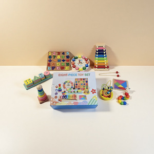 Jouet <span class=keywords><strong>xylophone</strong></span> en bois Montessori pour l'éducation précoce des enfants et ensemble de puzzles de reconnaissance des formes, 11 types - Product Image 2