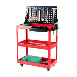 Carrello Portautensili a 3 Ripiani in Metallo Solido con Ruote per Officina e Garage - Product Image 1