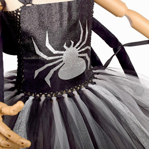 Disfraces <span class=keywords><strong>de</strong></span> Halloween <span class=keywords><strong>de</strong></span> bruja <span class=keywords><strong>araña</strong></span> negra para niñas y niños, vestidos <span class=keywords><strong>de</strong></span> Cosplay <span class=keywords><strong>de</strong></span> telaraña brillante, trajes <span class=keywords><strong>de</strong></span> tutú para fiesta <span class=keywords><strong>de</strong></span> carnaval, vacaciones - Product Image 4