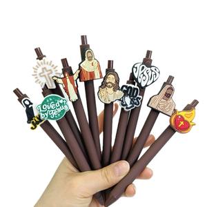 थोक कार्टून पेन सहायक उपकरण विश्वास श्रृंखला कार्टून डिजाइन प्लास्टिक प्रेस बॉलपॉइंट पेन प्लास्टिक बॉलपॉइंट पेन - Product Image 2