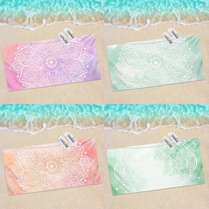 Serviettes de plage, châles, protection solaire, tapis de yoga et de méditation, série Mandala vintage, en microfibre utilitaire surdimensionnée, 20 couleurs - Product Image 3