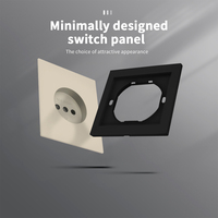 Enchufe de Pared WESA 16A, 1 Tomacorriente, Diseño Moderno y Lujoso, Enchufe Europeo