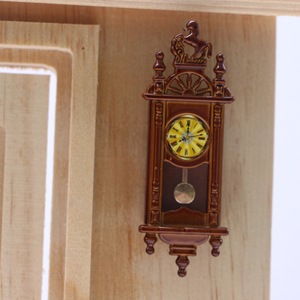 Simulation de maison de poupée de l'ancienne horloge pendule romaine pendentif scène miniature accessoires décoration modèle maison de poupée accessoires artisanat - Product Image 4