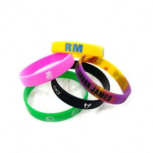 Customized Advertisement Silicone Rubber Wristband <b>Bangle</b> Bracelet Manufacturer of Silicone Bracelet Wristband Advertisement - Product Image 5