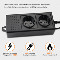 Nouveau thermostat d'aquarium numérique à résolution 0.1, contrôleur de température PID, capteur étanche, sortie pour chauffage et refroidissement d'aquarium