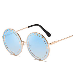 Gafas de Sol Redondas Extra Grandes de Lujo para Mujer, Estilo Vintage Retro, 2019 - Product Image 3