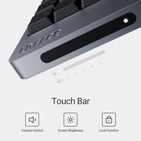 Clavier mécanique OEM ODM Flow2 LowProfile en alliage d'aluminium avec interrupteurs linéaires Void, clavier sans fil rechargeable avec 3 modes