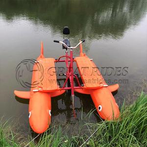 Nuevo diseño PE Material 2 asientos tiburón agua flotador bicicleta barco para la venta - Product Image 5
