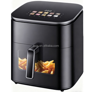 Chất lượng cao 11L đôi ngăn xếp dọc hai vùng nồi chiên không khí Lò nướng màn hình đầy màu sắc không dầu Nướng Giá dầu cho hộ gia đình sử dụng khách sạn - Product Image 5