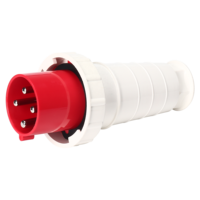 Prise murale industrielle HFE 380V 63A, connecteur d'alimentation monophasé, protection IP67