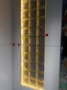 แก้วอิฐกลวงกันไฟแบบทันสมัยทำจากแก้วคริสตัลใสสำหรับห้องนั่งเล่นห้องนอนโรงแรมทางเข้ากลางแจ้ง - Product Image 5