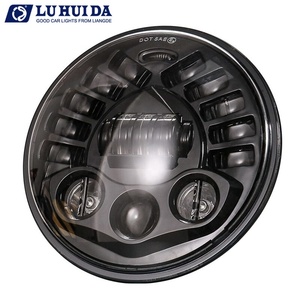Vente en gros 7 pouces pare-chocs rond antibrouillard voiture antibrouillard lentille LED pour Jeep Wrangler JK Grand Cherokee <span class=keywords><strong>Ford</strong></span> F150 Dodge Charger - Product Image 2